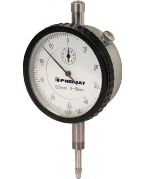 Messuhr DIN878 10mm Abl.0,01mm m.Stoßschutz PROMAT