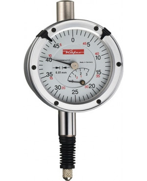 Messuhr KM4 SW 3mm Abl.0,01mm m.Stoßschutz m.Kal.KÄFER