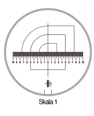 Messskala Tech-Line Skala-D.25/2,5mm Duo-Skala 1-Standard SCHWEIZER