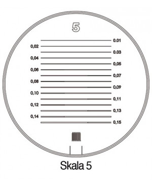 Messskala Tech-Line Skala-D.25/2,5mm Duo-Skala 5 SCHWEIZER