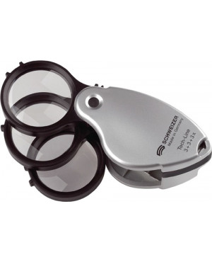 Einschlaglupe Tech-Line Vergr. 3x+5x=8x Linsen-D.38mm Schweizer