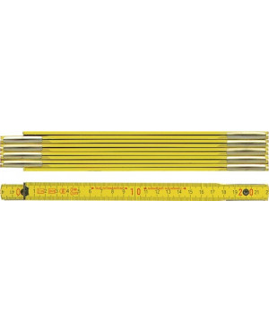 Gliedermaßstab 9002 L.2m B.16mm mm/cm EG III Buche gelb BMI