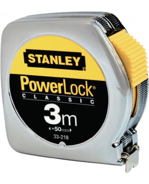 Taschenrollbandmaß PowerLock® L.3m Band-B.12,7mm mm/cm EG II Ku.SB STANLEY