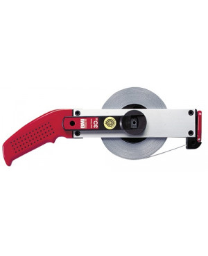 Rahmenbandmaß ERGOLINE L.30m Band-B.13mm A mm/cm EG II Alu.weiß Stahlmaßband BMI