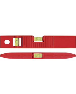 Wasserwaage TORPEDO 25cm ABS rot ± 1mm/m m.Magnet BMI