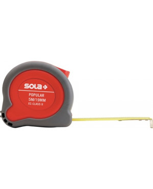 Taschenrollbandmaß Popular L.3m Band-B.13mm mm/cm EG II Ku.SOLA