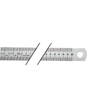 Stahlmaßstab L.500 mm STA biegsam Teilung A=mm/ mm PROMAT