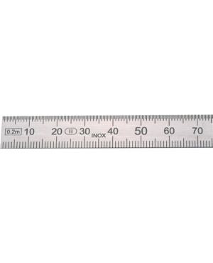 Stahlmaßstab L.500mm STA biegsam Teilung B =mm/1/2mm H.PREISSER