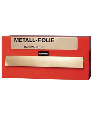 Metallfolie D.0,400mm MS MS63 L.2500mm B.150mm