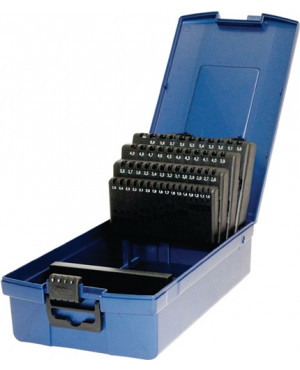 Leerkassette f.DIN338 f.D.1,0 - 5,9mm 0,1mm steigend 50 tlg. Ku. PROMAT