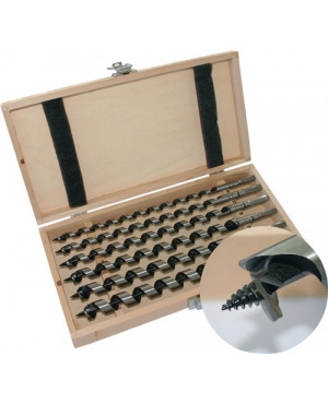 Schlangenbohrersatz 8-tlg.6-20mm in Holzkassette