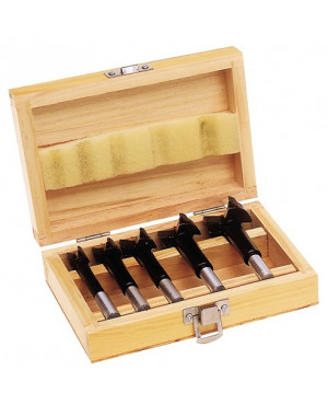 HM Kunstbohrersatz 5tlg.D.15,20,25,30,35mm in Holzkasette