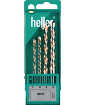 Universalbohrersatz Allmat 4tlg.D.5,6,8,10mm Rundschaft HELLER