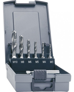 Kombigewindebohrersatz DIN3126 M3-M10 7tlg.HSSG Ku.-Kassette PROMAT