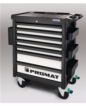 Werkzeugwagen 7 Schubl. f. 40 kg 650kg belastbar BxHxT:678x459x859mm Promat