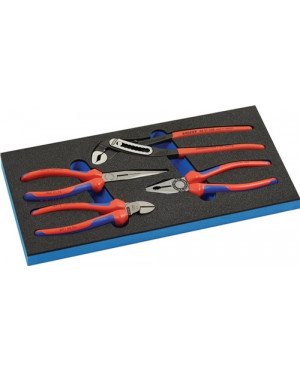 Zangensatz B.185xT.385xH.30mm1/3 Werkzeugmodul 4-tlg.Knipex Zangenset