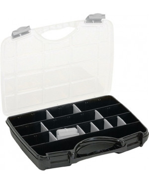 Sortimentskasten B460xT350xH81mm max.25 Fächer 21 lose Trennw.