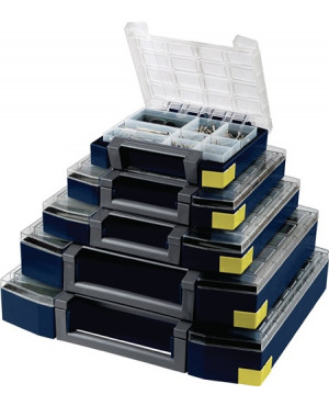 Sortimentskoffer boxxser B354xT323xH55mm 12 Fächer m.Profilraster RAACO