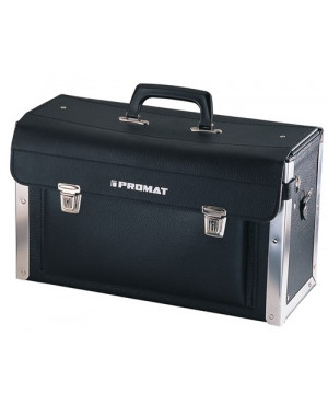 WerkzeugtascheB.420xT.160xH.250mmaus Rindleder HDPEm.Doppelw. Alu-verstärkt