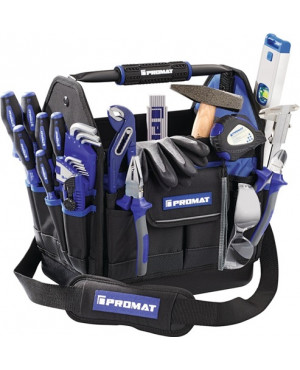 Werkzeugtasche B.230xT.310xH.350mm Nylon 27-tlg. Handwerkersort. PROMAT
