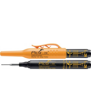 Tieflochmarker Pica-Ink schwarz m.Teleskopspitze PICA