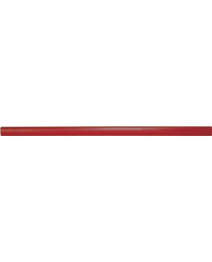 Zimmermannsbleistift 24 cm flachoval 24 cm flachoval rot poliert ungespitzt