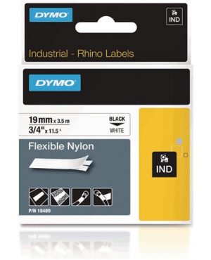 Schriftband Band-B.12mm Band-L.5,5m Vinylband schwarz auf weiß DYMO