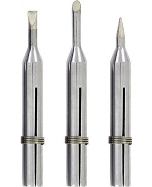 Lötspitzenset LONG-LIFE 15W angeschrägt/bleistiftspitz/meißelförmig B.4mm