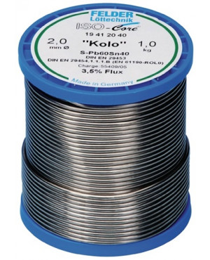 Lötdraht ISO-Core® Kolo 2mm 500g S-Pb60Sn40 FELDER