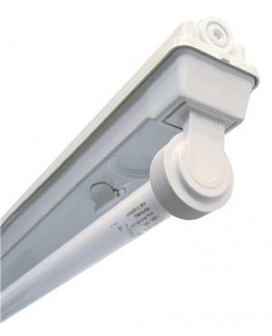 Feuchtraumwannenleuchte 1x58W IP65 1100mm L1566xB62xH130mm