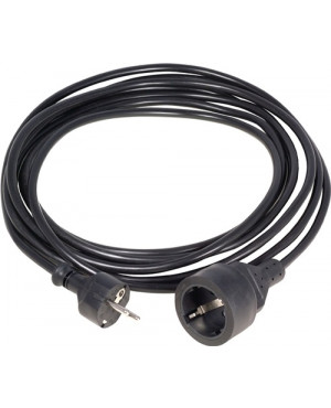 Schutzkontaktverlängerung Schutzkontaktstecker/Kupplung L.10m H05VV-F 3x1,5mm