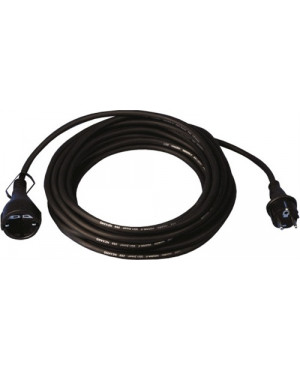 Gummiverlängerungskabel H05RR-F3x1,5mm2 L.10m schwarz