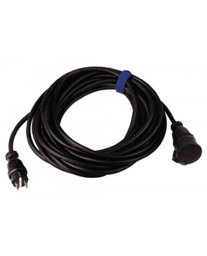 Gummiverlängerungskabel L.50m H07RN-F3x2,5mm2 schwarz IP44 f.innen u.außen