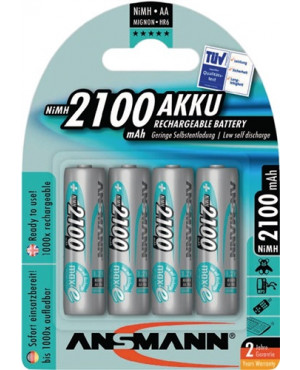 Akkuzelle maxE 1,2 V 2100 mAh R6-AA-Mignon HR6 4 4St./Blister ANSMANN