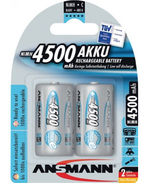 Akkuzelle maxE 1,2 V 4500 mAh R14-C-Baby HR14 2 2St./Blister ANSMANN