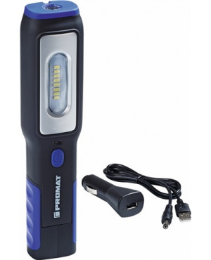 LED-Akkuhandleuchte 3,7 V 1200 mAh ABS-Gehäuse Li-Ion 60-250 lm