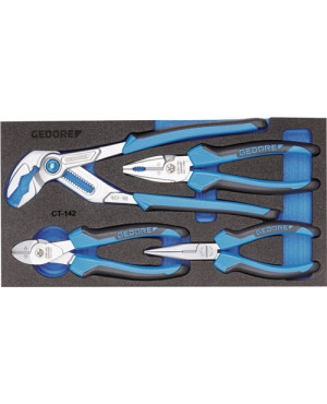 Werkzeugmodul 157,5x310mm 4tlg Zangen GEDORE