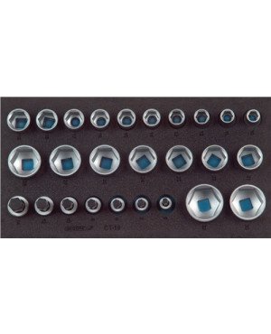 Werkzeugmodul B.157,5xT.310mm 26tlg 1/2Zoll Steckschlüsselsatz GEDORE