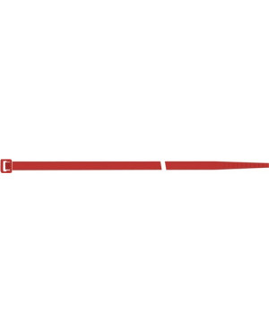 Kabelbinder L.280mm B.4,5mm PA rot,RAL 3000 n.UV-beständig 100St./Btl.SAPI SELCO