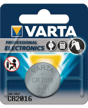Knopfzelle Professional Electronics 3 V 90 mAh CR2016 20,0x1,6mm VARTA