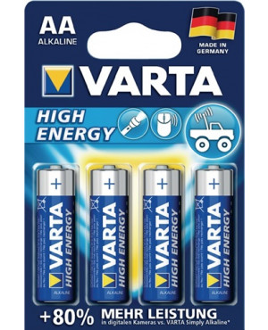 Batterie Alkaline High Energy 1,5 V AA-AM3-Mignon 2960 mAh LR6 4906 4 St./Bl.