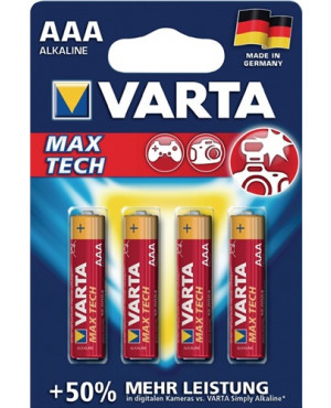 Batterie Max Tech 1.5 V AAA-AM4-Micro 1260 mAh LR03 4703 4 St./Bl.VARTA