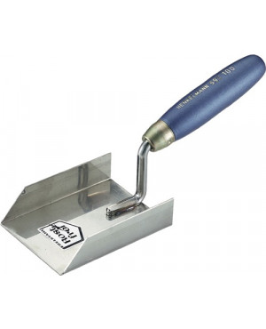 Stukkateureckenspachtel B.70mm rostfrei,m. Buchenholzheft VA HENKELMANN