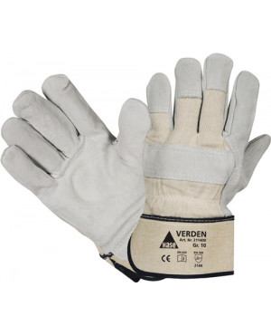 Handschuhe Verden Gr.10 grau/natur Rindspaltleder EN 388 Kat.II Hase