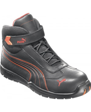 Sicherheitsstiefel Daytona Mid Gr.42 schwarz/rot Leder S3 HRO SRC EN20345