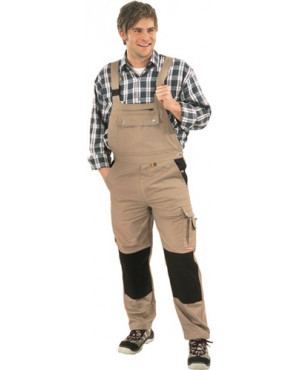 Latzhose Canvas 320 Gr.46 khaki 65% PES/35% CO PLANAM