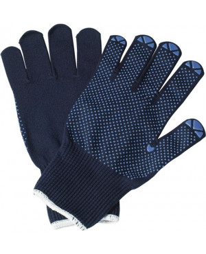 Handschuhe Isar Gr.7 blau in.CO,auß.PA EN 388 Kat.II auf SB-Karte