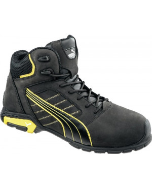 Sicherheitsstiefel Amsterdam Mid Gr. 42 schwarz/gelb Leder S3 SRC EN20345