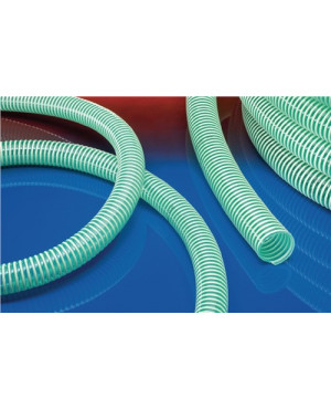 Saug- u.Förderschlauch NORPLAST® PVC 380 GREEN L.25m ID 30mm AD 35mm Rl.NORRES