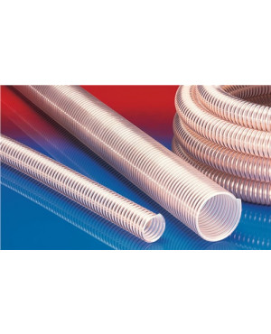 Absaug- u.Förderschl.AIRDUC® PUR 356 FOOD REINFORCED ID 89mm AD 106mm L.10m Rl.